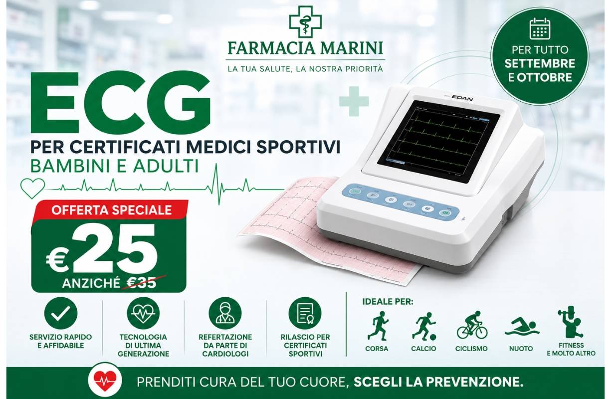 ECG in promozione per tutto SETTEMBRE e OTTOBRE